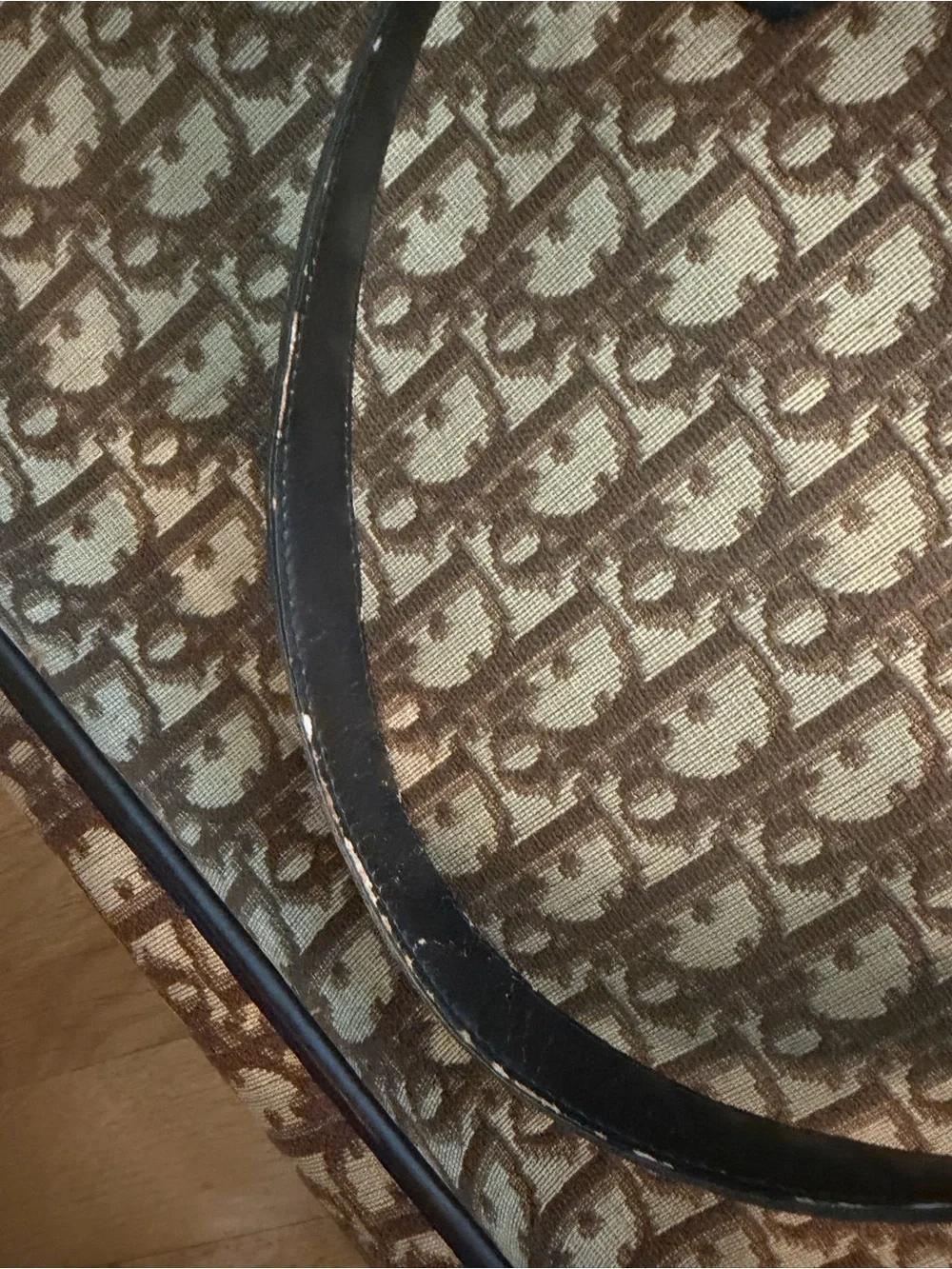 Vintage Dior Brown Monogram Canvas Tote
